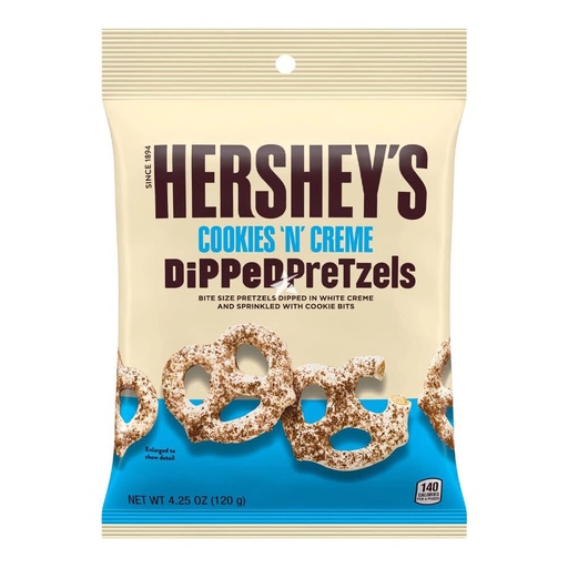 Hershey's Cookies 'N' Creme DippedPretzels 120gr