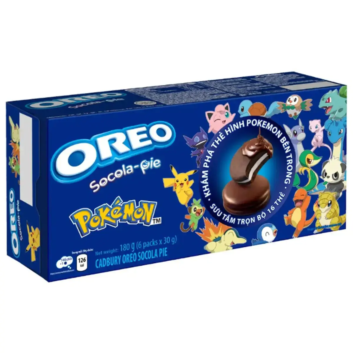 Oreo Cadbury Chocolate Pie Pokémon 180gr