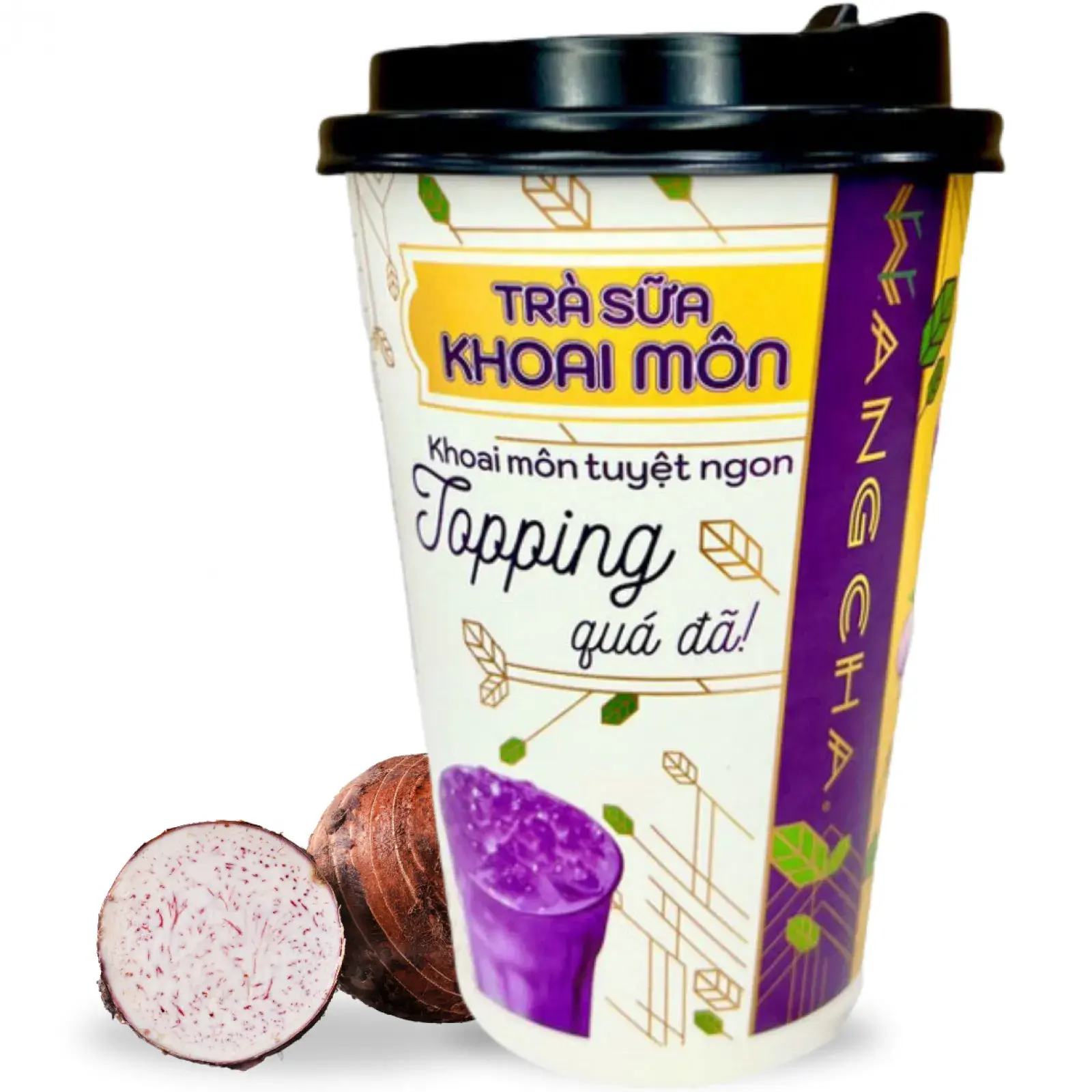 Wang Cha Instant Tea Cup Taro Flavor 100gr