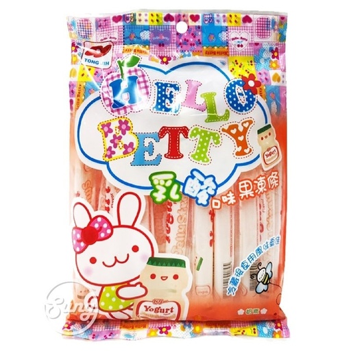 Hello Betty Jelly Strip Yogurt Flavour 300gr