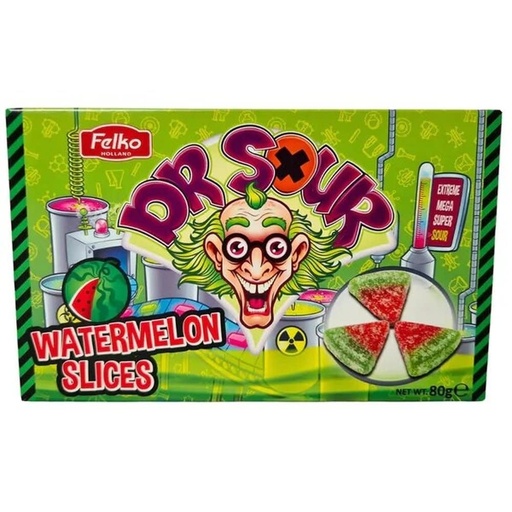 Dr Sour Watermelon Slices 80gr