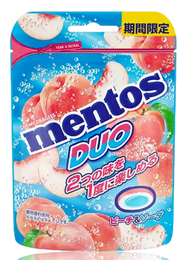 Mentos Peach & Soda Duo 45gr