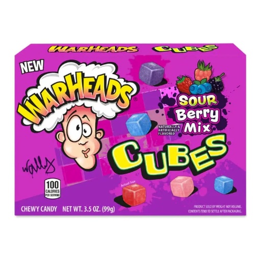 Warheads Sour Berry Mix Cubes 99gr