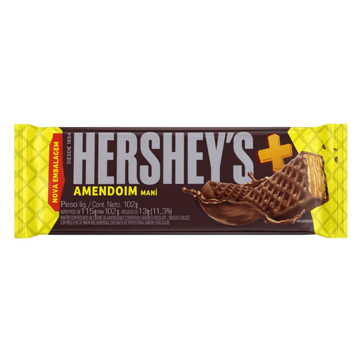 Hershey’s Wafer Amendoim 102gr