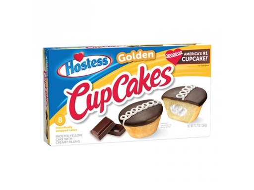 Hostess Cup Cake Golden, Frosted Yellow Cake with Creamy Filling 360gr