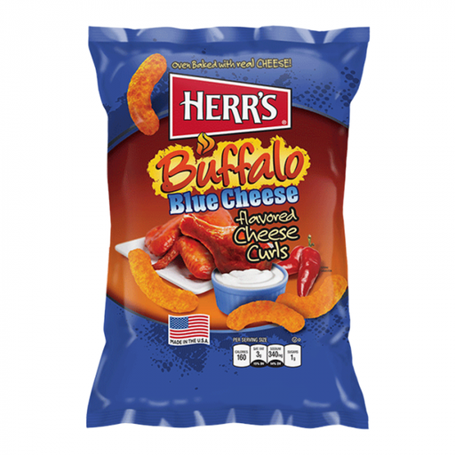 Herr’s Buffalo Blue Cheese Flavored Cheese Curls 170gr