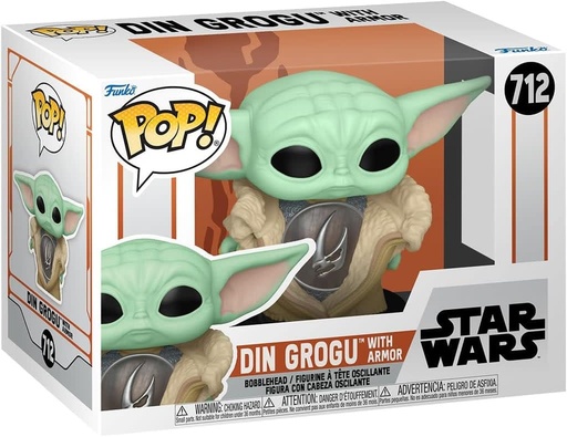 [80004] Funko Star Wars 0712 Din Grogu with Armor, SW Mandalorian