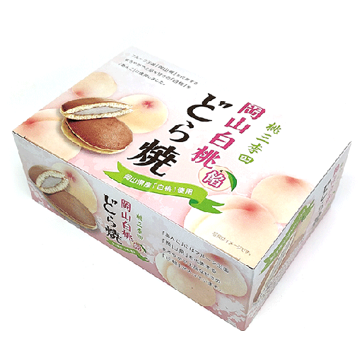 IchieFoods White Peach Dorayaki 216gr Japan