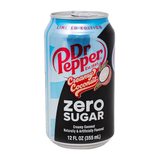 Dr Pepper Creamy Coconut Zero Sugar 355ml
