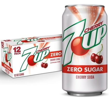 7UP Cherry, Zero Sugar 355ml ( 12 Pack )