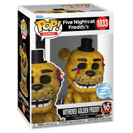 Funko Games 1033 Withered Golden Freddy, FNAF Five Nights at Freddy's