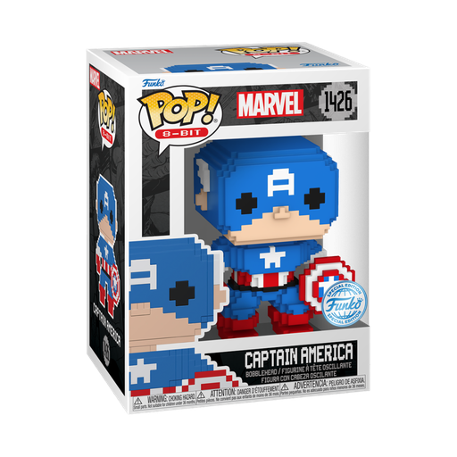 [82700] Funko Marvel 1426 Captain America, 8-Bit