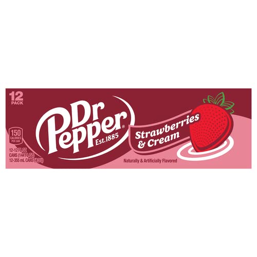 Dr Pepper StrawBerries & Cream 12 pack