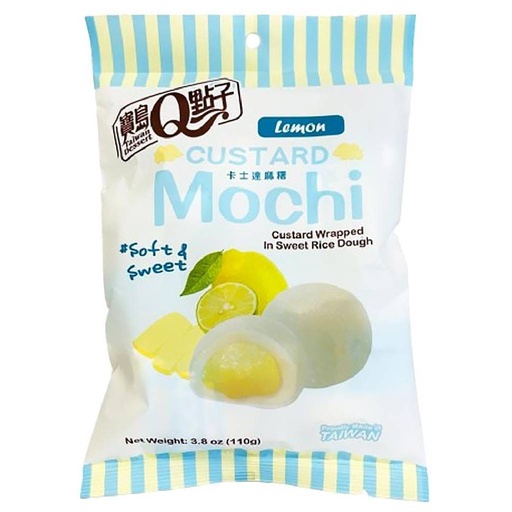 Mochi Custard Mochi Lemon Flavor 110gr Taiwan