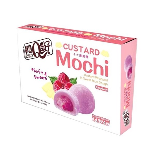 Mochi Custard Mochi RaspBerry 168gr Taiwan 