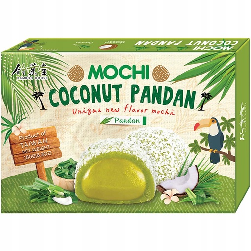 Mochi Coconut Pandan 180gr Taiwan 