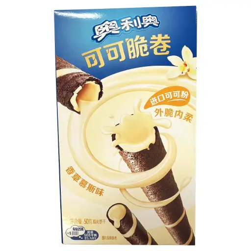 Cookies OREO Cocoa Vanilla Chocolate Wafer Roll 50gr China