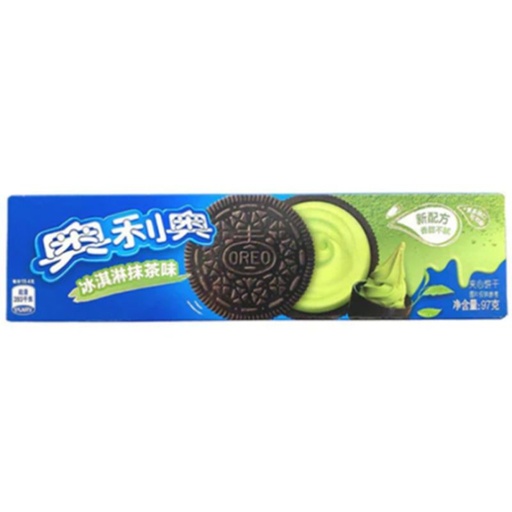 Cookies Oreo Sandwich Cookie Matcha Flavor 97gr