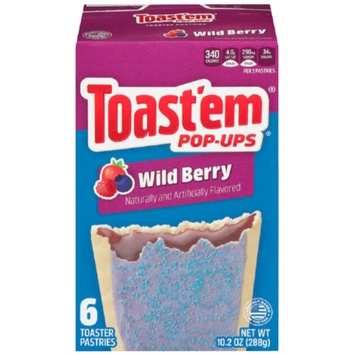 Cookies Toast'em Pop-Ups Frosted Wild Berry 288gr