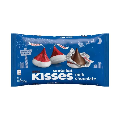 Chocolate Hershey's Santa Hat Kisses Milk Chocolate 286gr