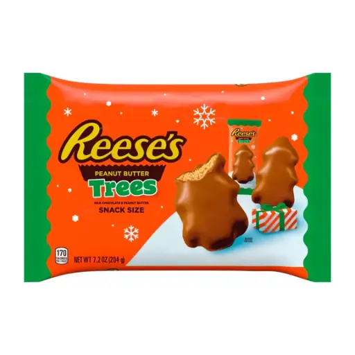 Chocolate Reese's Christmas Tree Snack Size 272gr