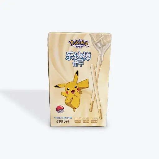 Cookies Pokémon Sticks White Chocolate 52gr