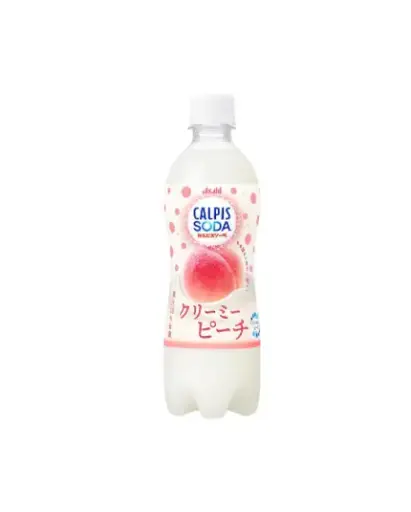 Calpis Soda Creamy White Peach 500ml