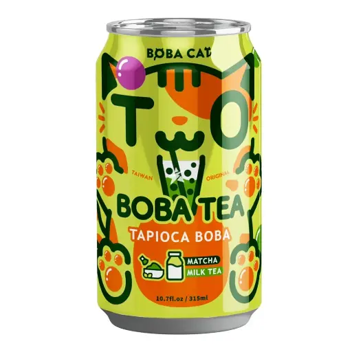 Drink BoBa Cat Matcha Milk Tea 315ml